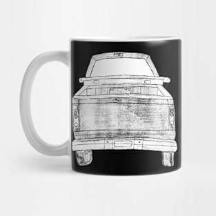 Classic Truck Monochrome Mug